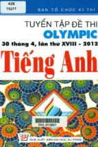 Tuyển tập đề thi olympic 30 tháng 4 lần thứ 14 2012 tiếng anh (nxb đại học sư phạm)   hồ minh hằng