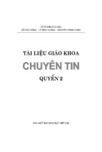 Tài liệu giáo khoa chuyên tin quyển 2 (nxb giáo dục)   hồ sĩ đàm, 240 trang