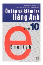 ôn tập và kiểm tra tiếng anh quyển 10 (nxb đại học quốc gia)   nguyễn thị chi, 151 trang