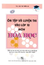 ôn tập và luyện thi vào lớp 10 môn hóa học (nxb đại học quốc gia)   cao thị thiên an, 228 trang