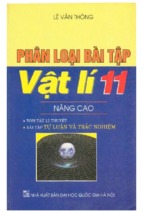 Phân Loại Bài Tập Vật Lý 11 Nâng Cao (NXB Đại Học Quốc Gia) - Lê Văn Thông, 199 Trang