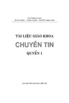 Tài liệu giáo khoa chuyên tin quyển 1 (nxb giáo dục)   hồ sĩ đàm, 219 trang