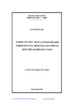 Luận văn nghiên cứu thực trạng rối loạn điện giải ở bệnh nhân mắc bệnh thận mạn tính tại bệnh viện đa khoa bắc giang