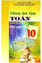 Tổng ôn tập toán thcs thi vào lớp 10 (nxb đại học quốc gia)   mai công mãn, 193 trang