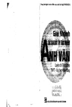 GIẢI NHANH CÁC DẠNG BÀI TẬP TRẮC NGHIỆM ANH VĂN