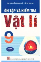 ôn tập và kiểm tra vật lý 9 (nxb đại học quốc gia)   nguyễn thanh hải, 141 trang