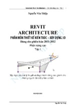 Hướng Dẫn sử Dụng Revit Architecture 2011-2012 tập 1 phần nâng cao