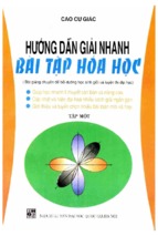 HƯỚNG DẪN GIẢI NHANH BÀI TẬP HÓA HỌC TẬP 1