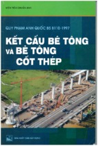 BS 8110 - 97 TIÊU CHUẨN ANH QUỐC KẾT CẤU BÊ TÔNG CỐT THÉP TIẾNG VIỆT