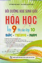 Bồi dưỡng học sinh giỏi hóa học lớp 9 thi vào lớp 10 bắc trung nam (nxb đại học quốc gia)   cụ thanh toán