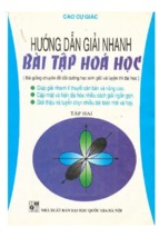 HƯỚNG DẪN GIẢI NHANH BÀI TẬP HÓA HỌC TẬP 2