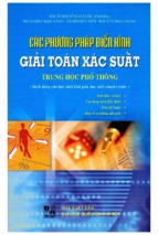 CÁC PHƯƠNG PHÁP ĐIỂN HÌNH GIẢI TOÁN XÁC SUẤT