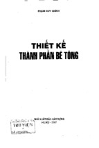 THIẾT KẾ THÀNH PHẦN BÊ TÔNG