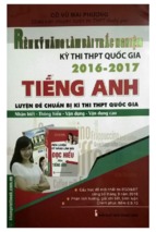 [hot] rèn kỹ năng làm bài trắc nghiệm kỳ thi thpt quốc gia tiếng anh 2016  - 2017 Cô Vũ Mai Phương