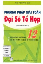 PHƯƠNG PHÁP GIẢI ĐẠI SỐ TỔ HỢP 12