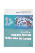 Giáo trình công nghệ sản xuất chương trình truyền hình   ths.phạm thị sao băng, 81 trang