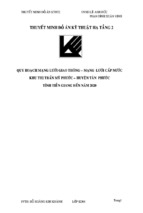 Khóa luận quy hoạch mạng lưới giao thông, mạng lưới cấp nước khu thị trấn mỹ phước, huyện tân phước, tỉnh tiền giang đến năm 2020