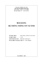 đhhh.bài giảng hệ thống thông tin vệ tin   ths. nguyễn ngọc sơn, 43 trang