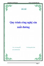 Báo cáo_ quy trình công nghệ sản xuất đường mía