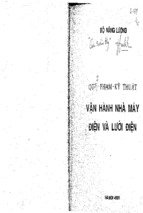 Quy phạm kỹ thuật vận hành nhà máy điện và lưới điện (nxb hà nội 1991)   bộ năng lượng, 296 trang