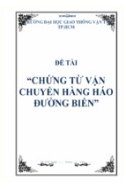 Chứng từ vận chuyển hàng hải đường biển