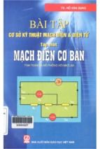 Bài tập cơ sở kỹ thuật mạch điện và điện tử  tập 1 mạch điện cơ bản. (tính toán và mô phỏng với matlab)  hồ văn sung