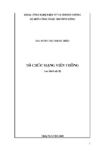 đhtn.tổ chức mạng viễn thông   ths. đoàn thị thanh thảo, 189 trang