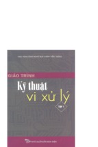 Giáo trình kỹ thuật vi xử lý tập 1 (nxb bưu điện 2007)   ts.hồ khánh lâm, 537 trang