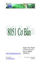 Giáo trình 8051 cơ bản   nguyễn huy thanh, 128 trang