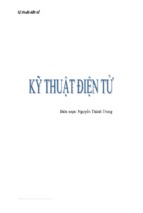 Kỹ thuật điện tử   nguyễn thành trung, 107 trang