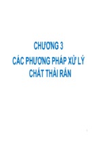 Các phương pháp xử lý chất thải rắn chương 3