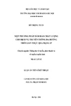 Lvda.chất lượng dịch vụ truyền thông đa hướng thời gian thực qua mạng ip   đỗ trọng tuấn, 55 trang