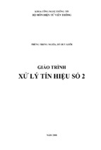 Giáo trình xử lý tín hiệu số 2   phùng trung nghĩa & đỗ huy khôi, 234 trang