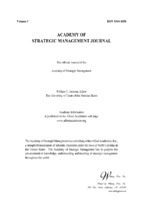 Academy of strategic management journal_