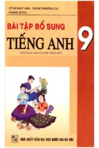 Bài tập bổ sung tiếng anh 9 (nxb đại học quốc gia)   võ thị thúy anh, 152 trang