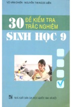 30 đề kiểm tra trắc nghiệm sinh học lớp 9 (nxb đại học quốc gia hà nội)   võ văn chiến, 119 trang