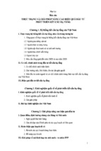 Khóa luận thực trạng và giải pháp nâng cao hiệu quả đầu tư phát triển kết cấu hạ tầng