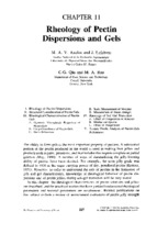 Chapter 11 – rheology of pectin dispersions and gels