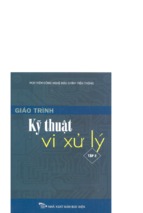 Giáo trình kỹ thuật vi xử lý tập 2 (nxb bưu điện 2007)   ts.hồ khánh lâm, 583 trang