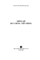 Thống kê bưu chính viễn thông (nxb giao thông vận tải 2007)   pgs.ts.nguyễn đăng quang, 164 trang