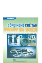 Công nghệ chế tạo thiết bị điện   nguyễn đức sỹ, 286 trang