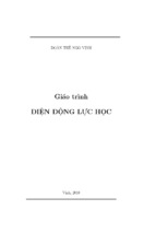 Giáo trình điện động lực học   đoàn thế ngô vinh, 101 trang