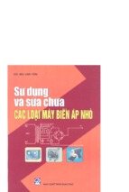 Sử dụng và sửa chữa các loại máy biến áp nhỏ   ks.bùi văn yên, 138 trang