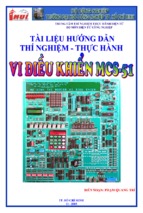 Tài liệu hướng dẫn thí nghiệm thực hành vi điều khiển mcs 51   phạm quang trí