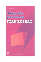 Ebook hướng dẫn giải bài tập toán rời rạc phần 1 – đỗ đức giáo