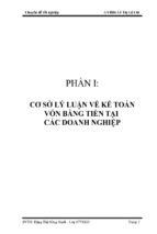 Chuyên đề tốt nghiệp kế toán vốn bằng tiền tại công ty tnhh bách hưng thịnh