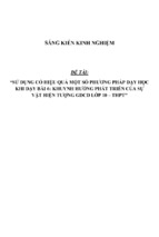 Sáng kiến kinh nghiệm skkn sử dụng có hiệu quả một số phương pháp dạy học khi dạy bài 6 khuynh hướng phát triển của sự vật hiện tượng gdcd lớp 10 – thpt