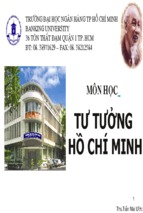 Bài giảng tư tưởng hồ chí minh   ths. trần mai ước