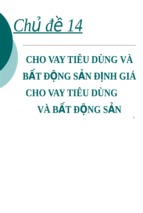 Slide cho vay tiêu dùng và bất động sản định giá cho vay tiêu dùng và bất động sản