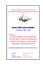 Skkn sáng kiến kinh nghiệm từ thực tế dùng từ của học sinh rút ra những nhận xét, đánh giá và đề xuất việc dạy và học tiếng  việt lớp 9   trung học cơ sở